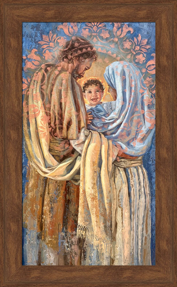 The Holy Family - framed giclee canvas