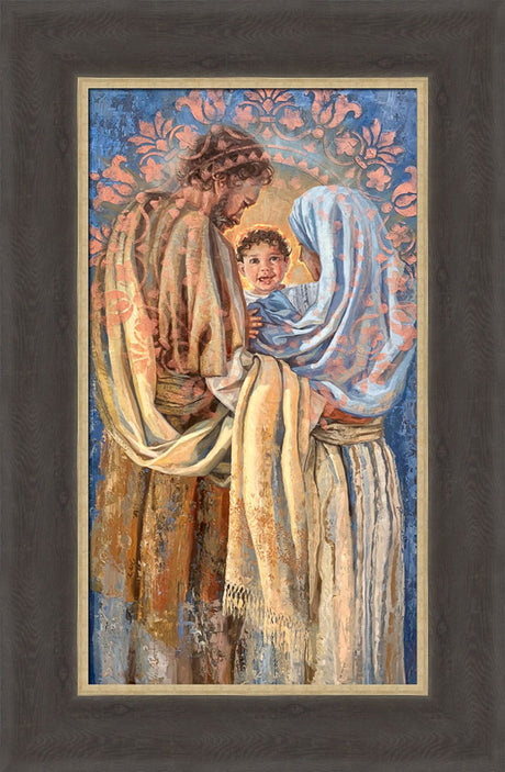 The Holy Family - framed giclee canvas