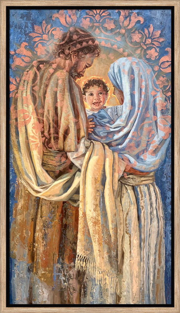 The Holy Family - framed giclee canvas