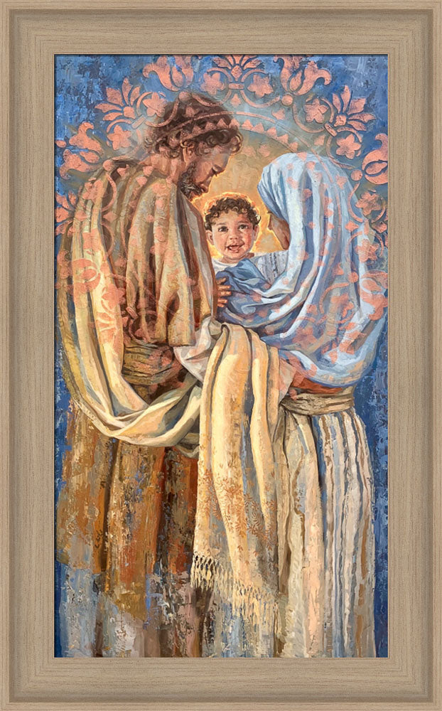 The Holy Family - framed giclee canvas