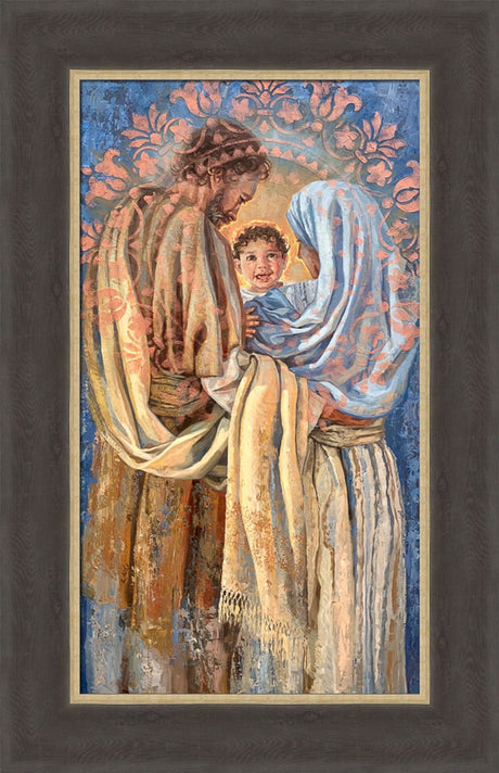 The Holy Family - framed giclee canvas