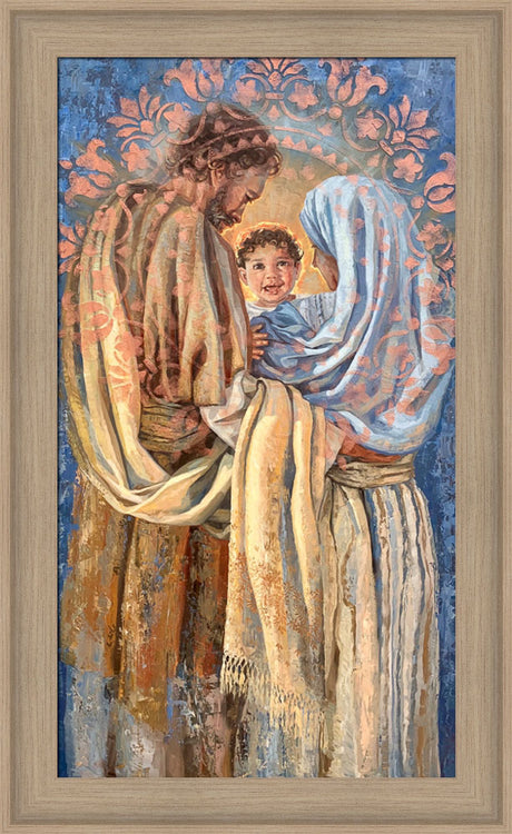 The Holy Family - framed giclee canvas