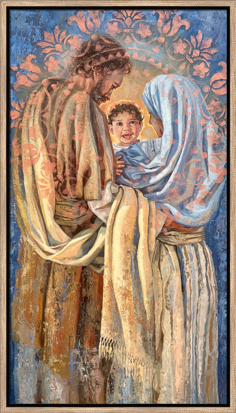 The Holy Family - framed giclee canvas