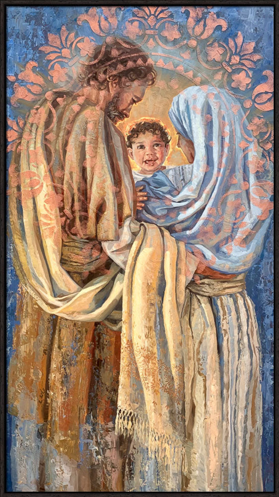 The Holy Family - framed giclee canvas