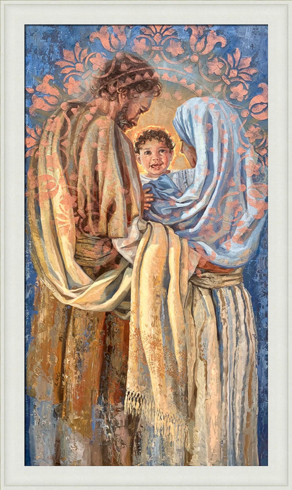 The Holy Family - framed giclee canvas