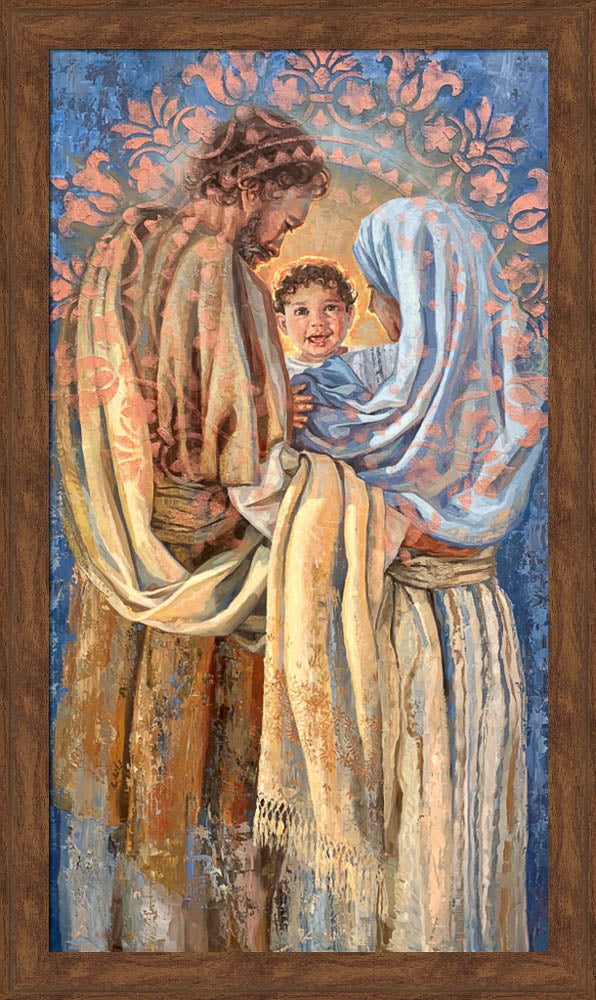 The Holy Family - framed giclee canvas