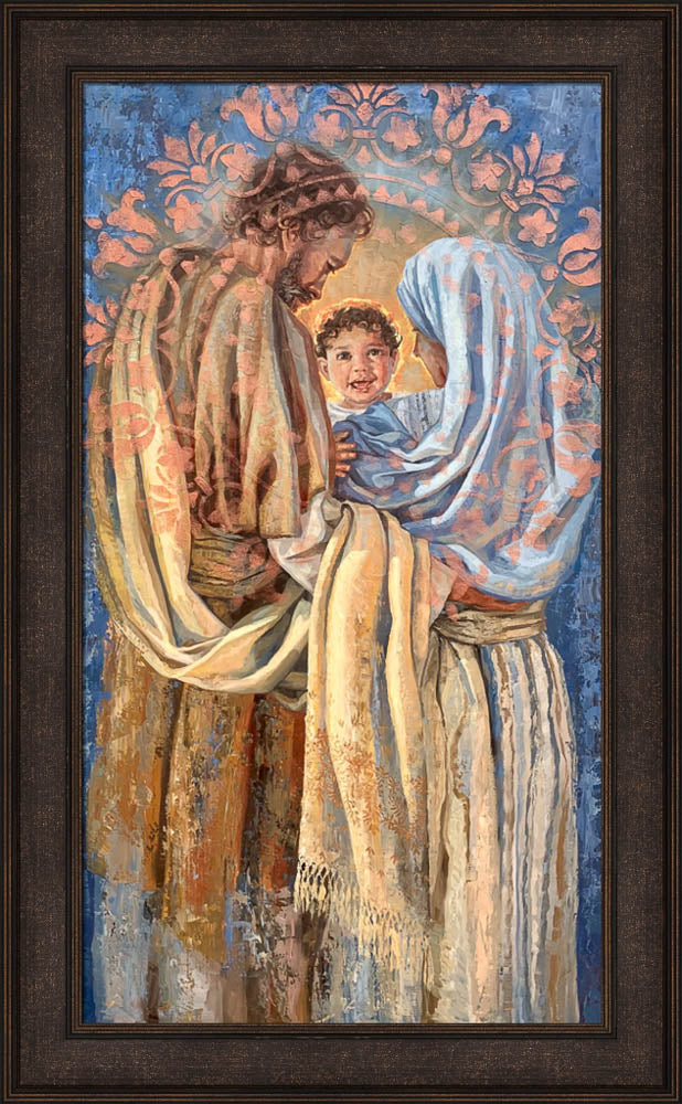 The Holy Family - framed giclee canvas