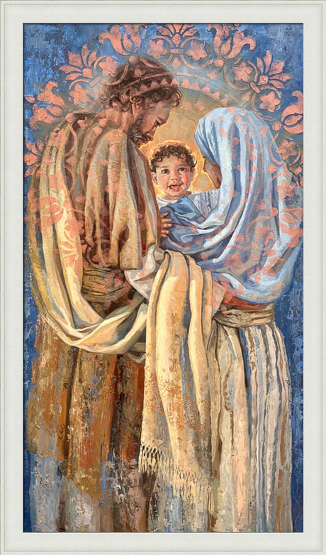 The Holy Family - framed giclee canvas