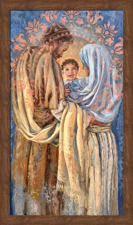 The Holy Family - framed giclee canvas