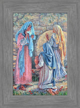 Seeking Christ - framed giclee canvas