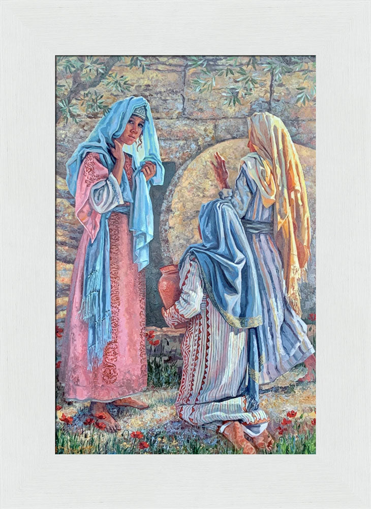 Seeking Christ - framed giclee canvas