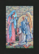 Seeking Christ - framed giclee canvas