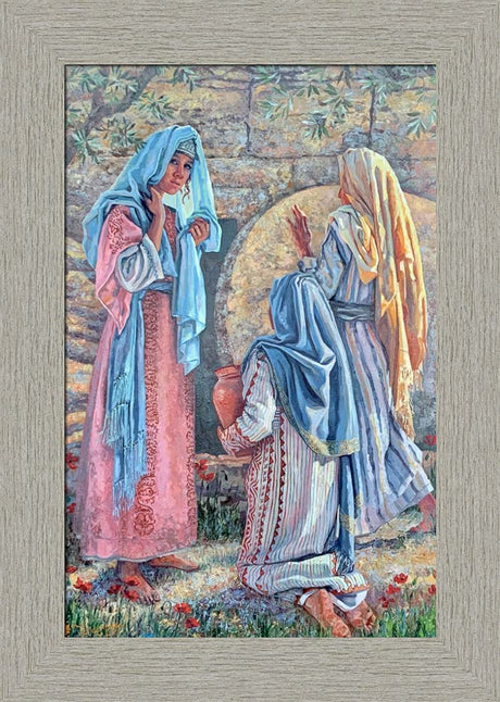 Seeking Christ - framed giclee canvas