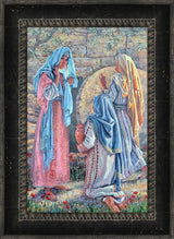 Seeking Christ - framed giclee canvas