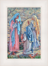 Seeking Christ - framed giclee canvas