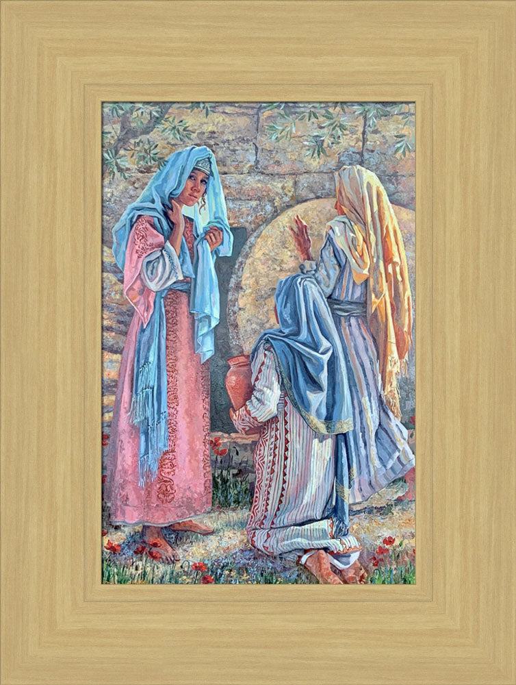 Seeking Christ - framed giclee canvas