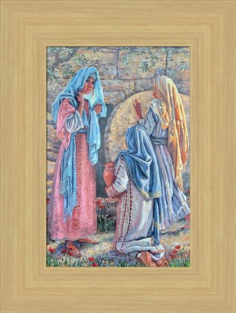 Seeking Christ - framed giclee canvas