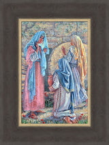 Seeking Christ - framed giclee canvas