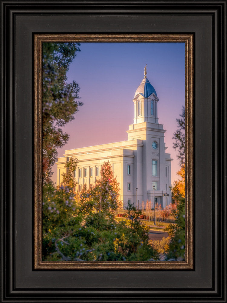 Cedar City Temple - Sacred Evening by Michael Heiner | Altus Fine Art