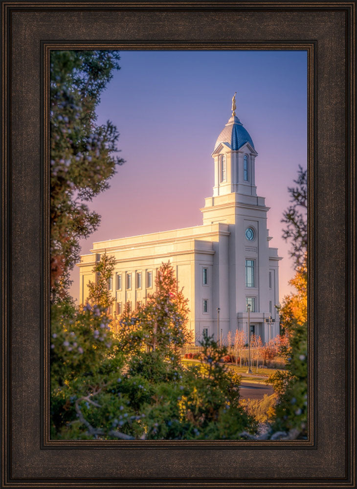 Cedar City Temple - Sacred Evening by Michael Heiner | Altus Fine Art
