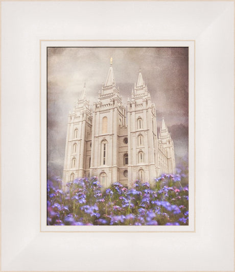 Salt Lake Temple - Forget Me Not by Mandy Jane Williams