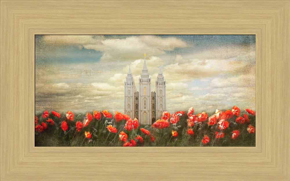 Salt Lake Temple - Joyful Day by Mandy Jane Williams