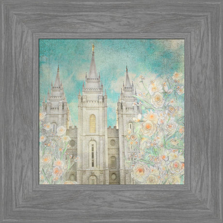 Salt Lake Temple - Enlightened by Mandy Jane Williams