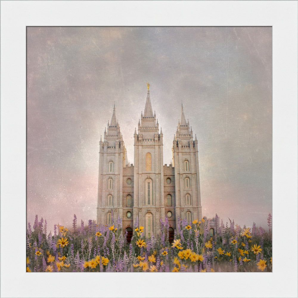 Salt Lake Temple - How Beautiful Upon the Mountains by Mandy Jane Williams