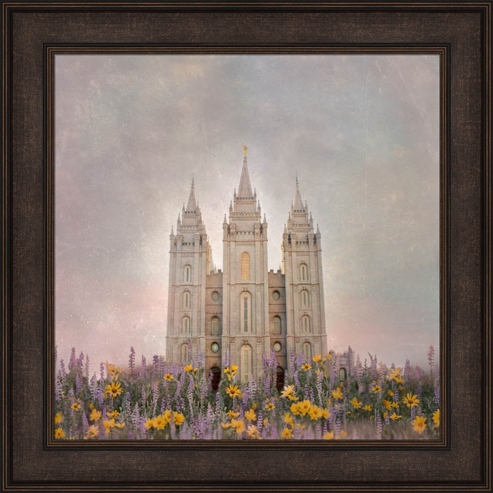 Salt Lake Temple - How Beautiful Upon the Mountains by Mandy Jane Williams