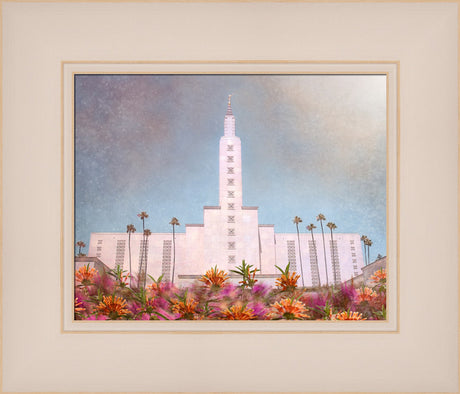 Los Angeles California Temple - Bright and Beautiful by Mandy Jane Williams