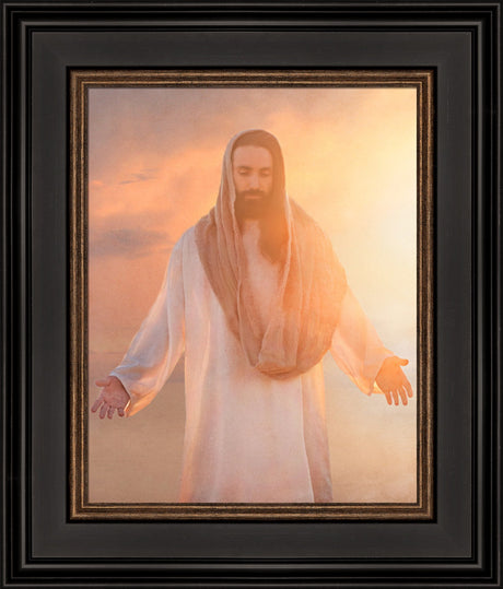 Christ Light & Life - framed giclee canvas