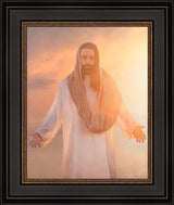 Christ Light & Life - framed giclee canvas