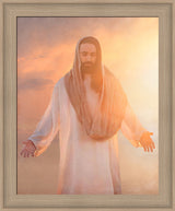 Christ Light & Life - framed giclee canvas