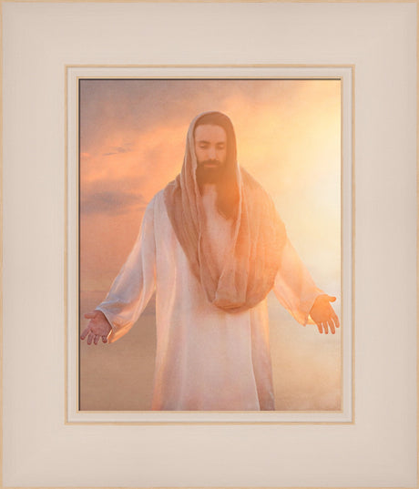 Christ Light & Life - framed giclee canvas