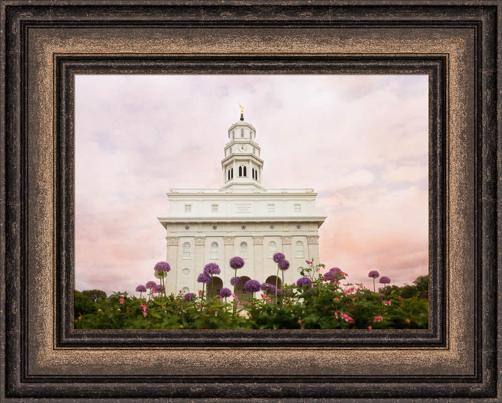 Nauvoo Temple Facing the Mississippi | LDS Temple 2024 Art | Fine Art Print