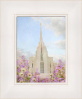 Rexburg Temple - Purple Lavendar by Mandy Jane Williams