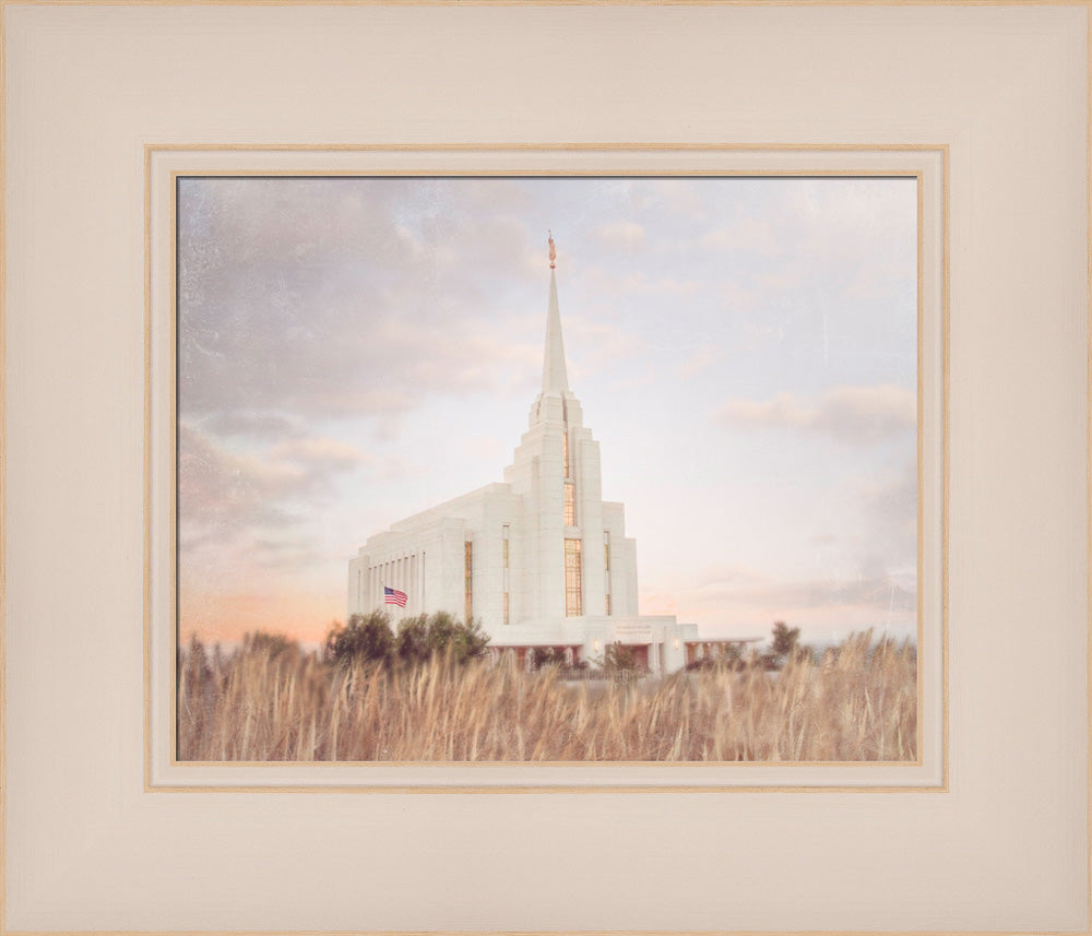 Rexburg Temple - Fruitful Field by Mandy Jane Williams