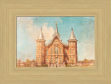 Provo City Center Temple - Blue Antique by Mandy Jane Williams