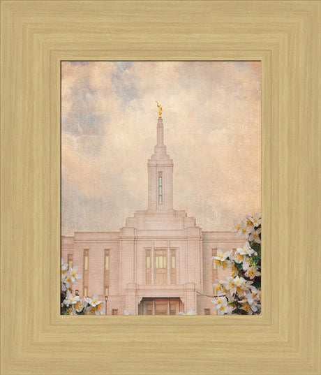 Pocatello Temple - Syringa Flowers by Mandy Jane Williams