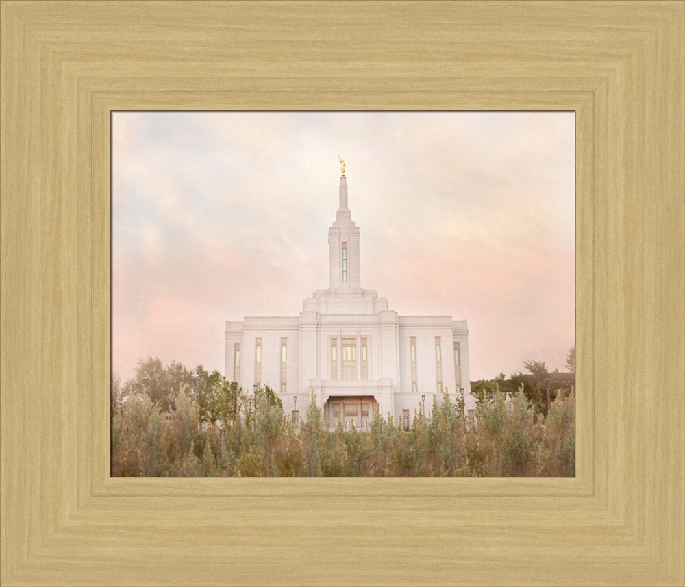 Pocatello Temple - Idaho Sagebrush by Mandy Jane Williams