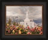 Orem Temple-Mountain Majesty - framed giclee canvas