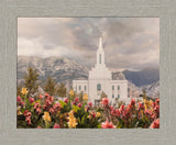 Orem Temple-Mountain Majesty - framed giclee canvas