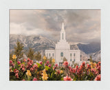 Orem Temple-Mountain Majesty - framed giclee canvas