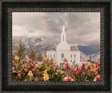 Orem Temple-Mountain Majesty - framed giclee canvas