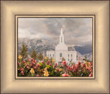 Orem Temple-Mountain Majesty - framed giclee canvas