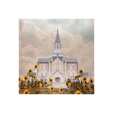 Taylorsville Utah Temple- Wild Sunflowers