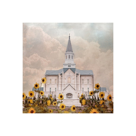 Taylorsville Utah Temple- Wild Sunflowers