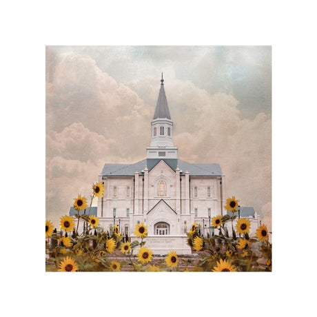 Taylorsville Utah Temple- Wild Sunflowers