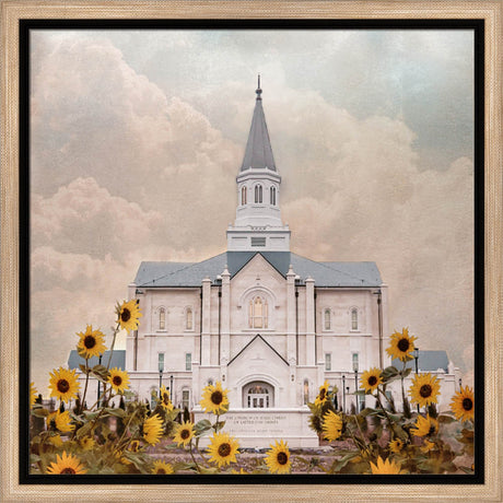 Taylorsville Utah Temple- Wild Sunflowers