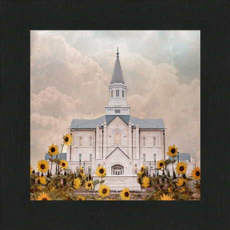 Taylorsville Utah Temple- Wild Sunflowers